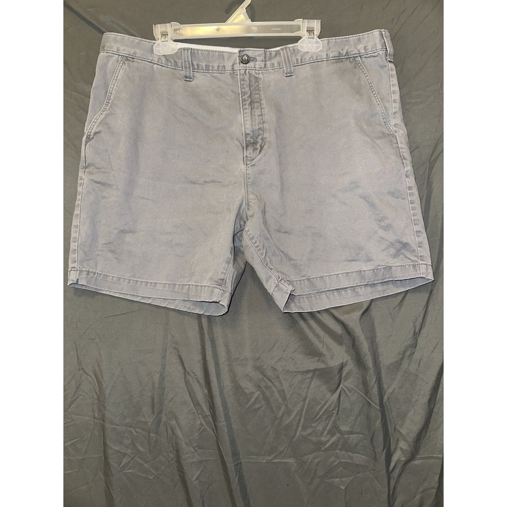 Eddie‎ Bauer Shorts Mens 42 Gray Legend Wash Classic Fit Chino Flat Front Casual